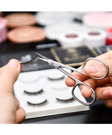 JARVISTAR Extra Fine Small Nail Scissors - Stainless Steel Cuticle Manicure Pedicure Grooming Tool for Women - Fingernail, Toenail, Eyelash, Eyebrow, Dry Skin - Curved Blade 3.66 Inch - Buy Online on SooperMarket.com