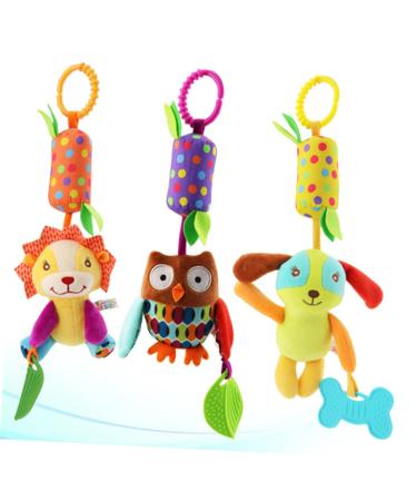 Bestonzon 3-in-1 Cartoon Toddler Toys - Rotating Bells & Bedtime Fun for Babies | International Shipping - Buy Online on SooperMarket.com