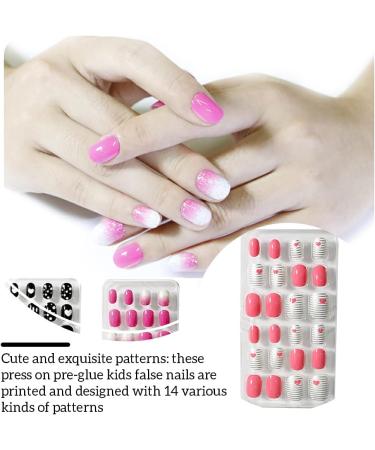 Dajidafu 1 Set Children Nails Medium Length Files Square Style Matte Solid Color Art Decals Beauty Tool Salon Supplies Puerile Six - Buy Online on SooperMarket.com