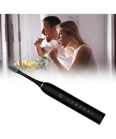 Buy Waterproof Electric Toothbrush for Adults | 6 Speeds & 4 Brush Heads | Black - International Shipping Available - Buy Online on SooperMarket.com