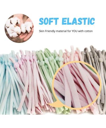 HomyBasic 150 Pcs Adjustable Elastic String for Masks 1/4 inch Mix-Rainbow - Soft Stretch Cord for Sewing Mask - Buy Online on SooperMarket.com