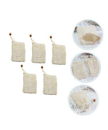 FRCOLOR 10 Pcs Mesh Soap Bags - Soap Saver Pouches & Soap Holders for Foaming & Bathing - Durable Cotton Drawstring & Sisal Design - Buy Online on SooperMarket.com