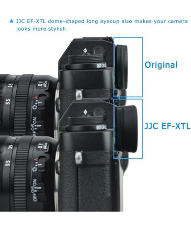 JJC Viewfinder Eyecup for Fujifilm X-T5 X-T4 X-T3 X-T2 X-T1 X-H1 X-H2, Replaces EC-XT L Eyepiece - Compatible with GFX 100S, 50S, 50S II - Buy Online on SooperMarket.com