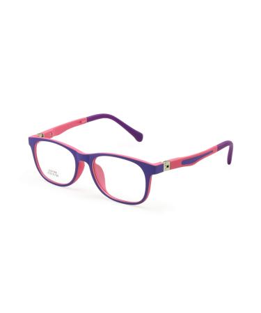 Enzodate children glasses tr90 size 45 safe flexible with spring hinge flexible optical frame boys girls children glasses plano lenses 3-5y