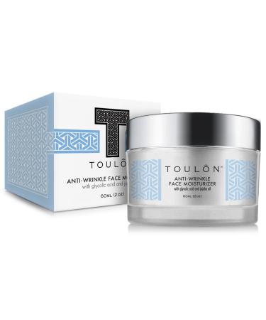 TOULON Glycolic Acid Cream 10% Face Moisturizer | Anti-Aging Wrinkle Cream with AHA | Exfoliating & Hydrating Formula | Ideal for Acne Prone Skin - Buy Online on SooperMarket.com