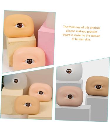 Healeved 8 Pcs Eye Practice Skin Fake Skin Eyebrow Practice Board Supplies Eyes Makeup - Buy Online on SooperMarket.com