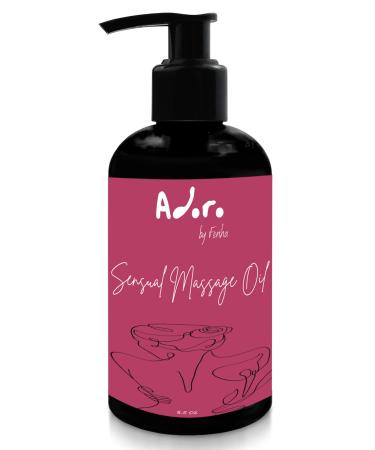 Adoro Aromatherapy Essence - Premium Natural Massage Oil -Nurturing Blend for Intimate Moments - Enhances Relaxation & Connection - Luxuriously Smooth Lightweight Formula (8 oz)