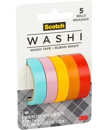 Scotch Washi Tape  Summer Design  5 Rolls  Great for Bullet Journaling  Scrapbooking and DIY Dcor (C1017-5-P4) - Buy Online on SooperMarket.com