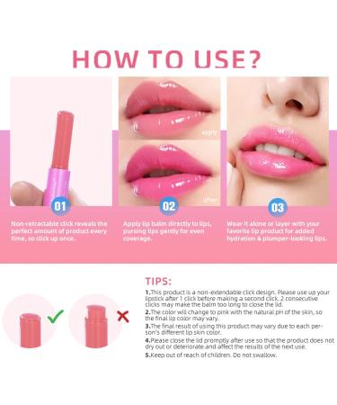 Buy 3 Pcs Magic Color Changing Juice Jelly Tinted Lip Balm - Vitamin E Glow Lip Color Lip Gloss Pen (Rose Berry Honeysuckle) - International Shipping Available - Buy Online on SooperMarket.com