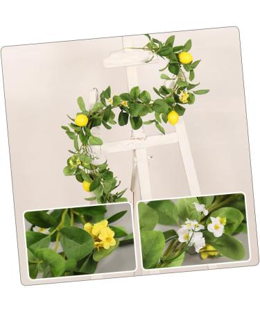 Zerodeko 2pcs Lemon Cane Spring Fruit Garland Front Door Wreaths Festival Garland Fruit Plants Hanging Lemon Artificial Lemon Garland Front Door Decor Silk Flower Branch Decorative Flower - Buy Online on SooperMarket.com