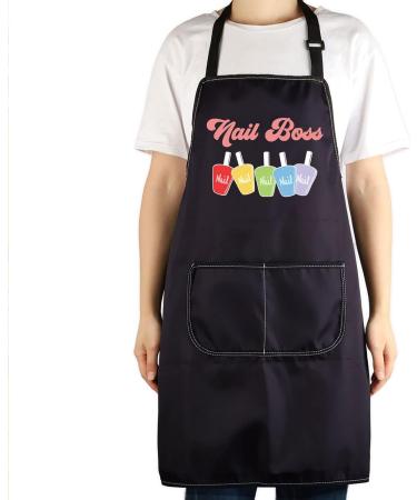 CENWA Nail Technician Aprons Nail Artist Gifts Nail Boss/Nail Queen Nail Tech Adjustable Apron For Nail Salons Nail Queen apron eu - Buy Online on SooperMarket.com