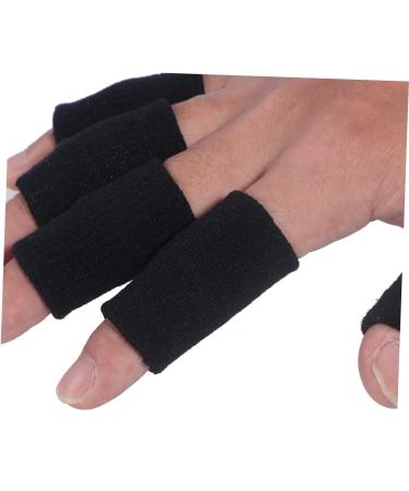GLEAVI 10 Pcs Thumb Splint & Finger Sleeves Set - Arthritis Protector & Joint Cover - Non-Slip Elastic Bandages - Black Medium - Buy Online on SooperMarket.com
