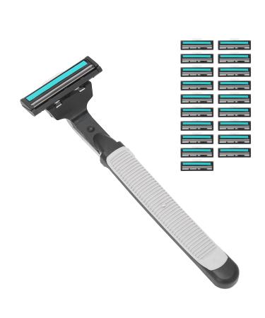 Men's Shaving Without Dead Ends Manual 20 Blades for Hair Removing for Beard