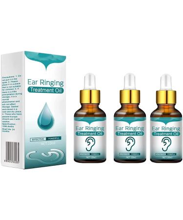 Endxedio Japanese Ear Ringing Treatment Oil 10ml Organic Ear Oil for Wax Removal Ear Wax Removal Drops to Help Stop Ear Ringing Hearing Loss Eases Pain Unclogs Ears (3pcs)