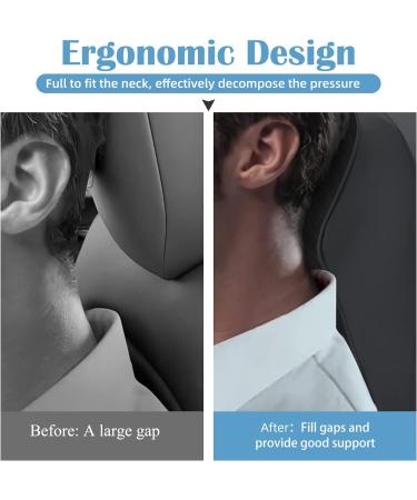 ZATOTOO Car Neck Support - Memory Foam Headrest for Car Seat with Breathable Washable Cover - Black - Buy Online on SooperMarket.com
