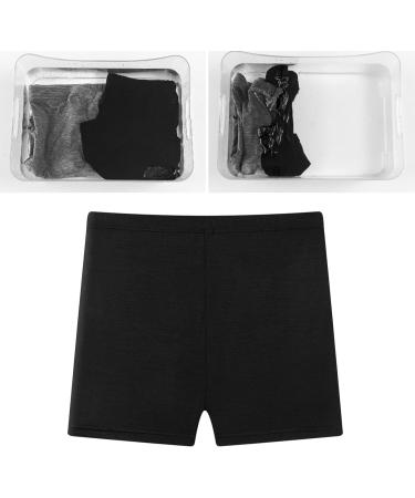 Maternity Modal Leggings Shorts | High Elasticity Adjustable Waist | Pregnancy Lounge & Yoga Shorts (Black) - Size L - Buy Online on SooperMarket.com