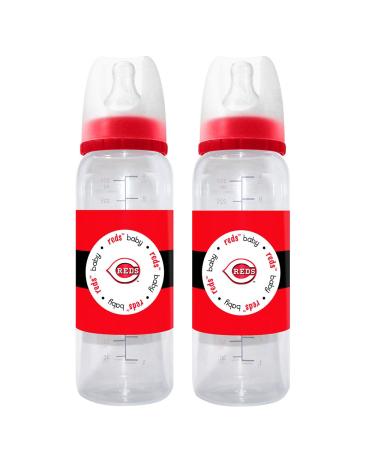 MLB Team 9-Ounce Baby Bottles 2-Pack Cincinnati Reds