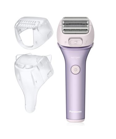 Panasonic Close Curves Electric Shaver for Women, Cordless 4-Blade Shaver, Bikini Attachment, Pop-Up Trimmer, Wet Dry Operation - ES-WL80-V (Purple)