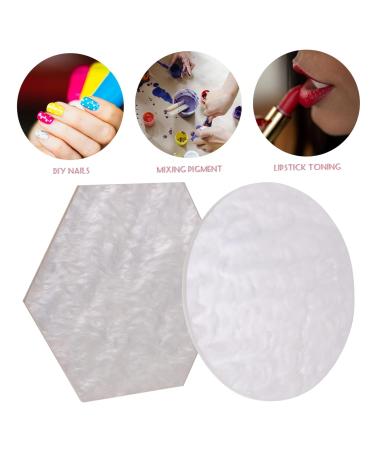 2pcs Resin Nail Display Palette - Manicure Mixing Tray for Nail Art | Colorful Nail Salon Props - Buy Online on SooperMarket.com