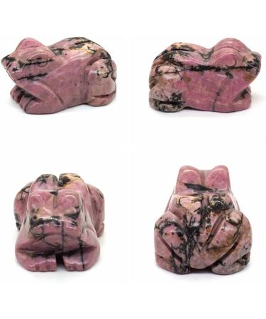 TRUSTTWO 1.5" Frog Statue Natural Gemstone Room Decoration Healing Crystal Animals Figurines Reiki Hand Carved Stones The White Turquoise - Buy Online on SooperMarket.com