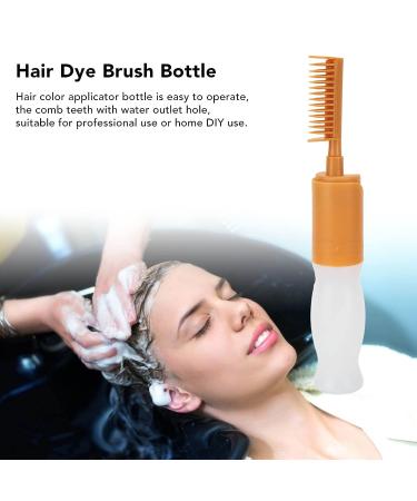 110ml Hair Color Oiling Bottle Root Comb Applicator - Safe & Environmentally Friendly | Squeeze Applicator with Dots for Hair Coloring & Oiling Care - Buy Online on SooperMarket.com