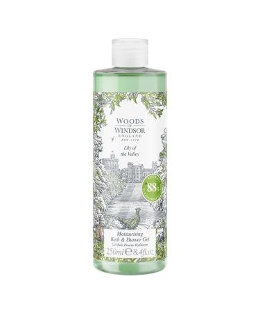 Woods of Windsor Lily of the Valley Bath and Shower Gel Womens Shower Gel with Geranium and Citrus Notes Moisturizing Body Wash for Women with Vitamin E Lily of the Valley Scent 250ml