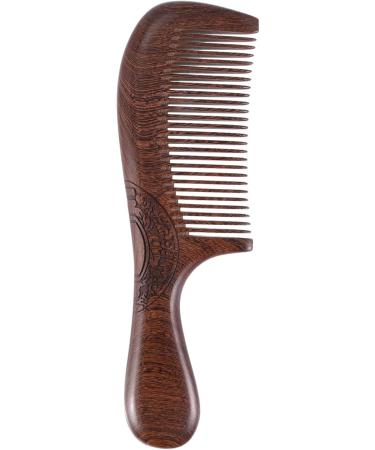 BYCUFF Unisex Sandalwood Comb Women Men Home Travel Wood Anti-Static Fine-Tooth Comb Wooden Handles Hair Comb - Buy Online on SooperMarket.com
