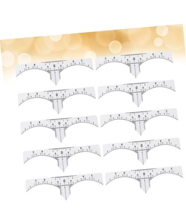 PLAFOPE Scale Ruler 10pcs Set Makeup Stickers Eyebrow Ruler for Microblading Makeup Ruler Eyebrow Stickers Make up - Buy Online on SooperMarket.com
