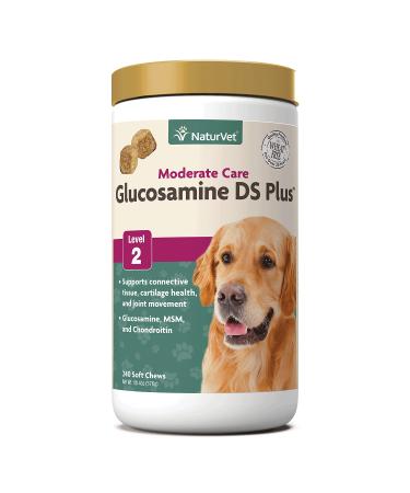 NaturVet Glucosamine DS Plus Moderate Care Level 2 240 Soft Chews 1 lb 4 oz (576 g)
