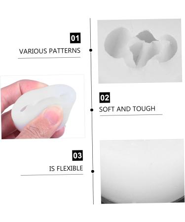 3pcs Silicone Mold Candle Molds Soap Mold Simulation Succulent Plants Molds Aromatherapy Candle Mold Handmade Soap Making Mold Scented Candle Mold Silica Gel Epoxy Abrasives Transparent 4.9X4.5X2.9CM - Buy Online on SooperMarket.com
