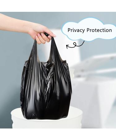 Fyy Garbage Bags with Handle - 100 Pack 6 Gallon Waste Bags for Bathroom Kitchen Office - 52x70 cm Black - Buy Online on SooperMarket.com