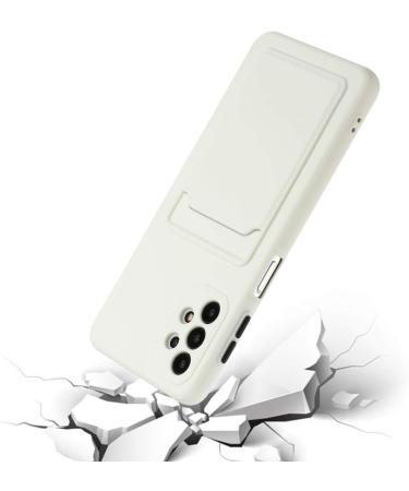 Tivenfezk Nadoli Ultra Thin Silicone Case for Samsung Galaxy A13 4G - Shockproof Scratch-Resistant Wallet TPU Cover with Credit Card Holder - White - Buy Online on SooperMarket.com