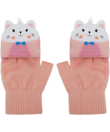 Toddler Kids Puppy Flip Top Gloves - 3-8 Yrs - Cat/Pink - Buy Online on SooperMarket.com