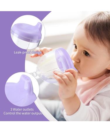 4 Pcs Wine Sippy Cup Goblet for Toddlers 8+ Months - Perfect for Baby Kids Birthday Party - Blue Pink Yellow Purple - Buy Online on SooperMarket.com