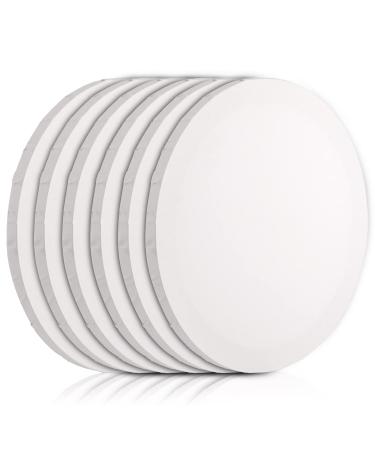 Frcctre 6 Pack 12 Inch Round Canvas Panels Pre Stretched Blank Painting Canvas Boards Circle White Art Canvas Panels for Oil Acrylic Gouache Crafts