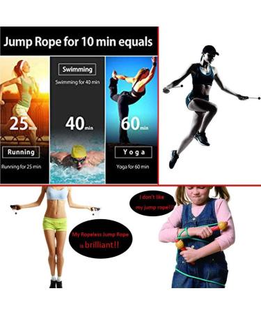 CyberDyer Speed Ropeless Jump Rope for Fitness and Weight Loss - Red+Black - Buy Online on SooperMarket.com