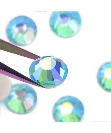 576PCS Aquamarine Rhinestones & Nail Crystals - SS30 (6.4mm & 6.5mm) for Stunning Nail Art | International Shipping - Buy Online on SooperMarket.com