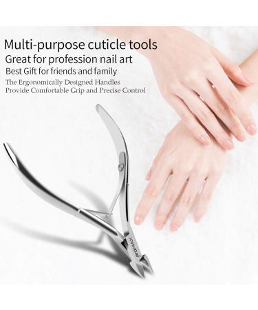 ProMax Professional Grade Cuticle Nipper/Cuticle Cutter/Clipper Made of High Grade Stainless Steel Brush Finish-Flat- Double Spring For Nail Art Tool and Manicure/Pedicure (Full Jaw)10-10027 - Buy Online on SooperMarket.com