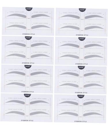 MAGICLULU 2 Eyebrow Shaping Stencils Makeup Kit Beauty Eyebrow Card Eyebrow Stickers Card A607 Portable - Buy Online on SooperMarket.com