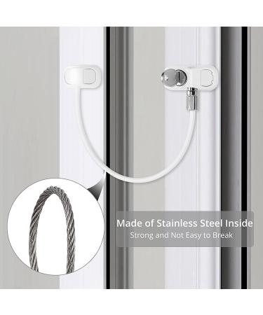 eSynic 4Pc Window Restrictors - Child Safety Locks for UPVC Windows - White Style-B - Buy Online on SooperMarket.com