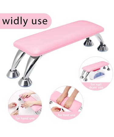 Professional Pink Leather Arm Rest for Nails with Wipes - Manicure Hand Pillow for Nail Techs - Buy Online on SooperMarket.com