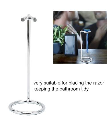 Premium Stainless Steel Safety Razor Stand | Non-Slip Base & Shaving Brush Holder | Ideal for Home & Travel - International Shipping - Buy Online on SooperMarket.com
