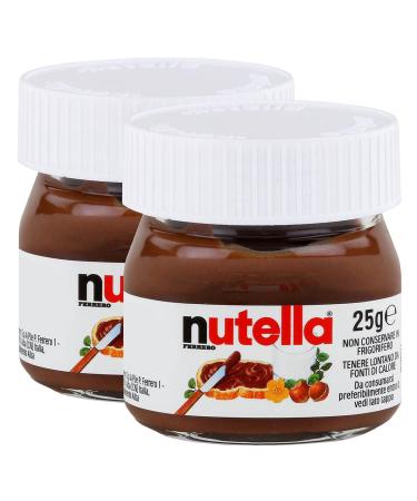 Ferrero Nutella Small Mini Design Jar Set of 2 25 g Bread Spread Nut Nougat Spread Chocolate Spread