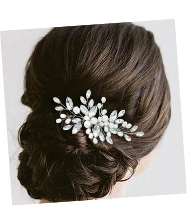 Beavorty Wedding Hair Comb Bridal Headwear Wig White Crystal Decorative Hair Comb - Buy Online on SooperMarket.com