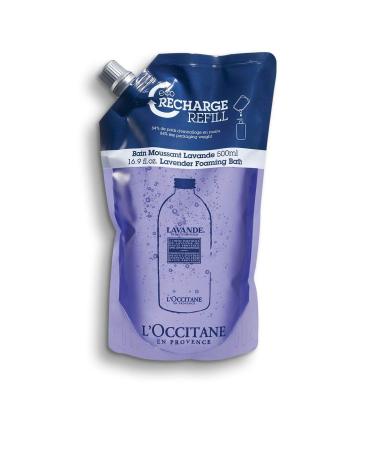 L'Occitane Relaxing & Foaming Lavender Bubble Bath  Refill  16.9 Fl Oz