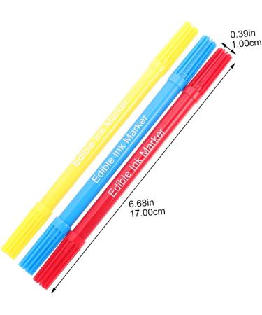 OFFSCH 3pcs Baking Pen Baking Coloring Tool Edible Color Markers Edible Markers for Edible Pens Plastic - Buy Online on SooperMarket.com