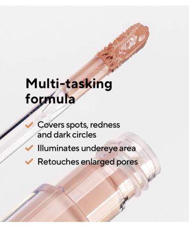 M DARA Organic Skincare Concealer 45 ALMOND | Hyaluronic Acid Makeup | Vegan & Ecocert Certified | 0.13 oz - Buy Online on SooperMarket.com