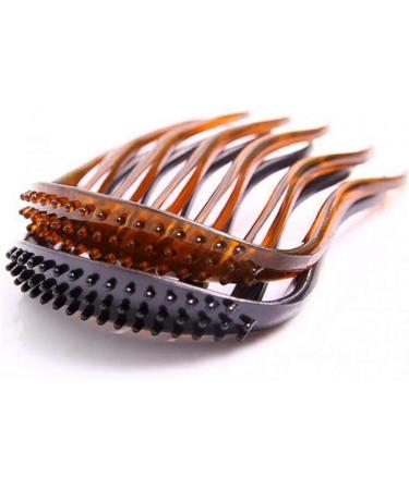 1pc Magic Hair Styling Insert Comb Bump It Up Volume Inserts for Donut Ponytail Fluffy Hair Comb Beauty Tool(black) - Buy Online on SooperMarket.com