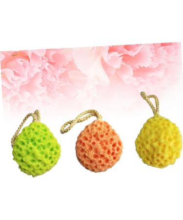 NOLITOY 9 Pcs Natural Exfoliating Bath Sponge Set | Honeycomb Shower Sponges & Face Brushes for Kids | International Shipping - Buy Online on SooperMarket.com