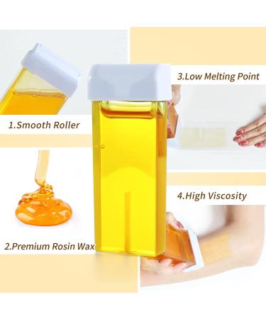 Honey Roll On Waxing Kit - Beth Lee Hair Removal Wax Warmer - 2 Honey Wax Cartridges - For Legs, Arms, and Underarms - Buy Online on SooperMarket.com